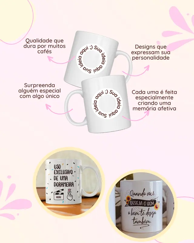 Caneca branca personalizada