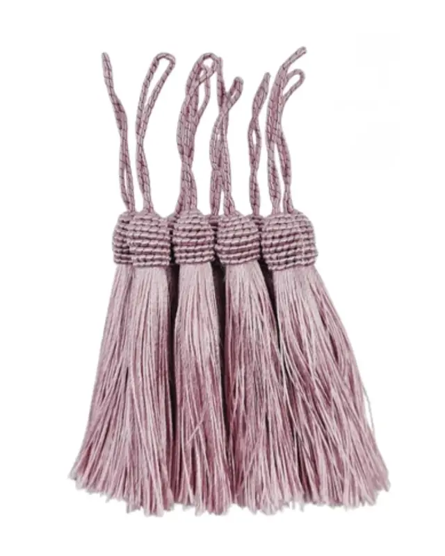 Pingente Tassel Franja de seda 9cm Rose
