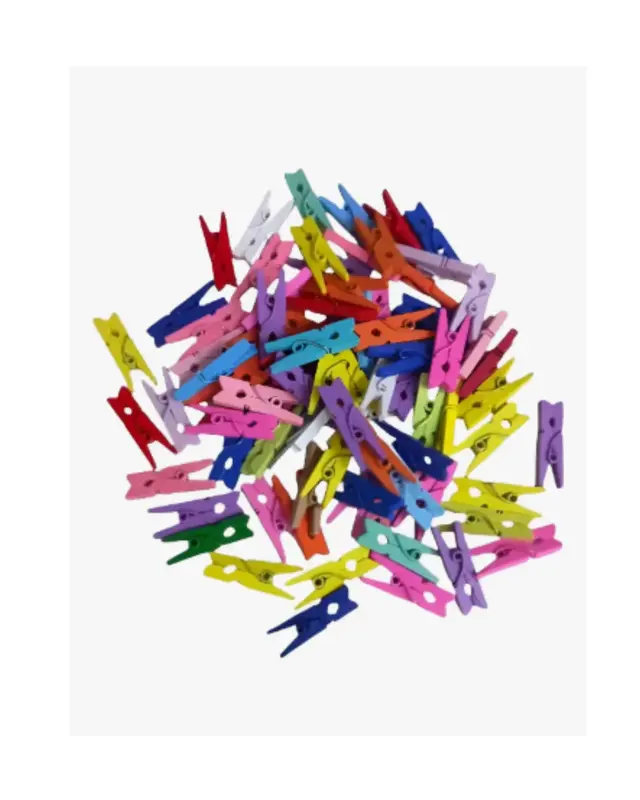 MINI PRENDEDOR 2.5CM COLOR - 10 un