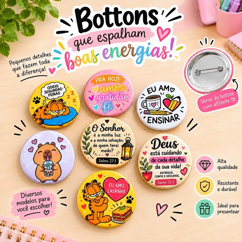 Botton broche/alfinete personalizado